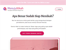 Tablet Screenshot of menujunikah.com